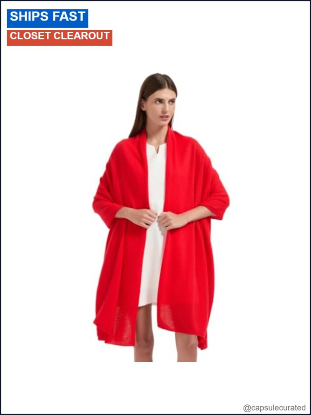 Cashmere Blend Wrap Scarf Stole Shawl Poncho Travel Gift Women XL
